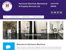 Tablet Screenshot of harrisonselectrical.co.uk